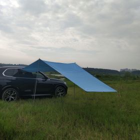 Outdoor Camper Tail Tent Side Tent Canopy (Option: Sky Blue-300x150cm)