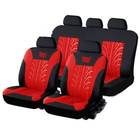 Butterfly Universal Auto Seat Cover Cloth Anti-Dust Wear-Resistant Washable Anti-Fading Seat Cover Cloth (Option: Red-Four pairs)