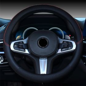 Car Steering Wheel Cover Non Slip Grip Cover (Option: Black-38cm)