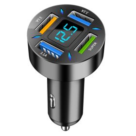 Four-port Car Charger 4USB Car Charger (Option: C177 fourport 66W)