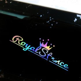 Crown Decoration Car Stickers Reflective Colorful Vinyl (Option: Color)