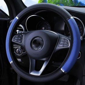 Foamed Metal Strip Automobile Steering Wheel Cover (Option: Black blue)