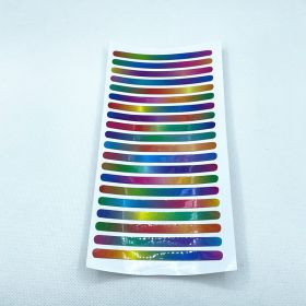 20PCs Car Wheel Hub Reflective Sticker Tire Warning Label (Option: Rainbow Color 20pcs)