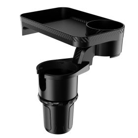 Car-mounted 360-degree Rotating Dinner Tray Holder (Option: Black-Small)