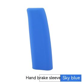 Universal Manual Automatic Gear Car Silicone Handbrake Sleeve (Option: Blue)