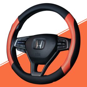 Car Steering Wheel Cover Non Slip Grip Cover (Option: 1Orange-38cm)