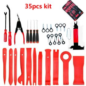 Interior Door Panel Repair Tool Set (Option: Red-35pcs)