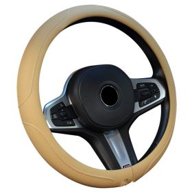 Car Steering Wheel Cover Non Slip Grip Cover (Option: Beige-38cm)