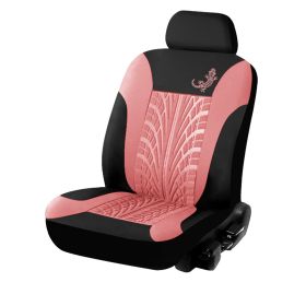 Car Universal Seat Cover 9-piece Gecko Mesh Cloth (Option: Pink-Single seat 2piece set)