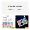 50/140pcs Solder Seal Wire Connectors Kit; Electrical Connectors Heat Shrink Wire Connectors Waterproof Electrical Cable Butt Terminals For Marine Aut