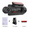 HD Car Video Recorder 2 Lens Hidden Car Driving Dash Cam 3.0inch IPS Camera Recorder Night Vision G-sensor Loop Recording Dvr