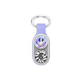 Best-seller Finger Decompression Toy Pop Puck Fidget Toys Hand Spinner Magnet Toys Colorful Decompression Toys For Adults Kids Gifts Key Chain (Color: Purple)