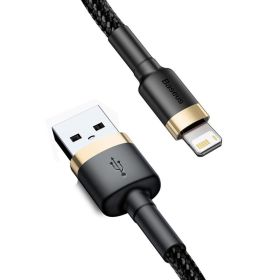 USB Cable for iPhone14 13 12 11 Pro Max Xs X 8 Plus Cable 2.4A Fast Charging Cable for iPhone Charger Cable USB Data Line (Color: Gold, Length: 0.5m)