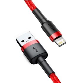 USB Cable for iPhone14 13 12 11 Pro Max Xs X 8 Plus Cable 2.4A Fast Charging Cable for iPhone Charger Cable USB Data Line (Color: Red, Length: 1m)