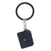 MKF Collection Jordyn Vegan Leather Bracelet Keychain with a Credit Card Holder by Mia k