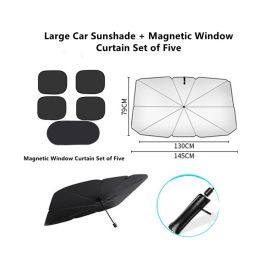 Car Sun Umbrella Sunscreen And Heat Insulation (Option: D)