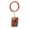 MKF Collection Jordyn Vegan Leather Bracelet Keychain with a Credit Card Holder by Mia k