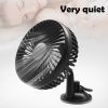 Portable USB Fan With Suction Cup Holder Bracket Stand; Powerful 5.5 Inch Table Desk Fan; Strong Wind; Quiet Mini Fan; Car Dashboard Cooling Air Circu