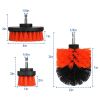 3Pcs/Set Drill Brush Power Scrubber Cleaning Brush for Car Carpet Wall Tile Tub Cleaner Combo