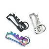 Stainless steel keychain twelve-in-one multifunctional creative outdoor mountaineering keychain car pendant accessories