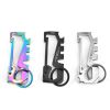 Stainless steel keychain twelve-in-one multifunctional creative outdoor mountaineering keychain car pendant accessories