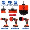 3Pcs/Set Drill Brush Power Scrubber Cleaning Brush for Car Carpet Wall Tile Tub Cleaner Combo