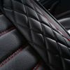 5D 5 Seats Car Seat Covers Full Set Leather Front Rear Back Padded Universal Fit