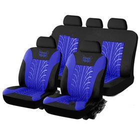 Butterfly Universal Auto Seat Cover Cloth Anti-Dust Wear-Resistant Washable Anti-Fading Seat Cover Cloth (Option: Blue-Nine pieces)